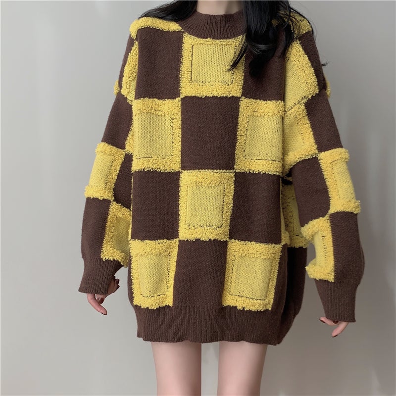 Winter Checkered Sweater SD01730
