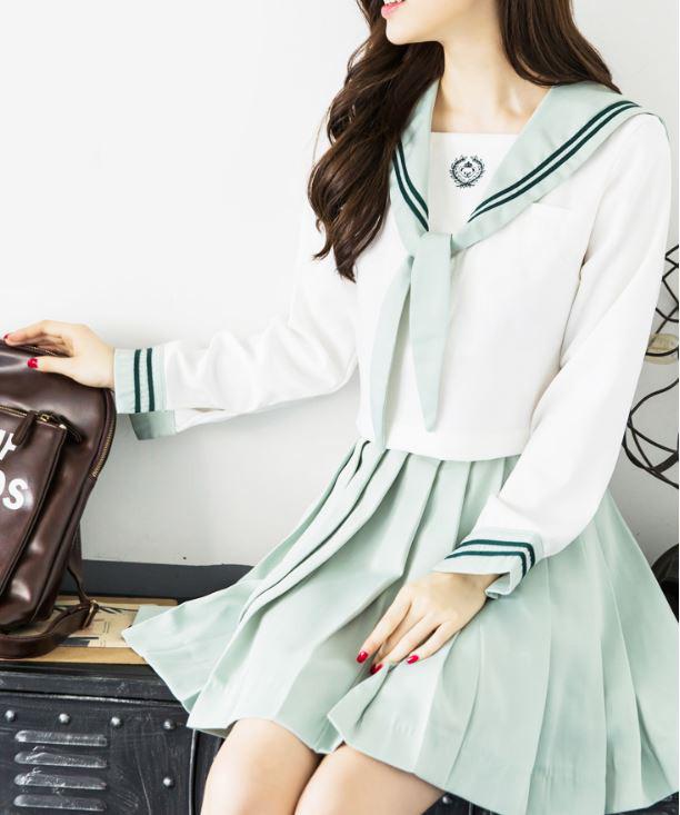 Mint Green School Uniform SD00107 - SYNDROME - Cute Kawaii Harajuku Street Fashion Store