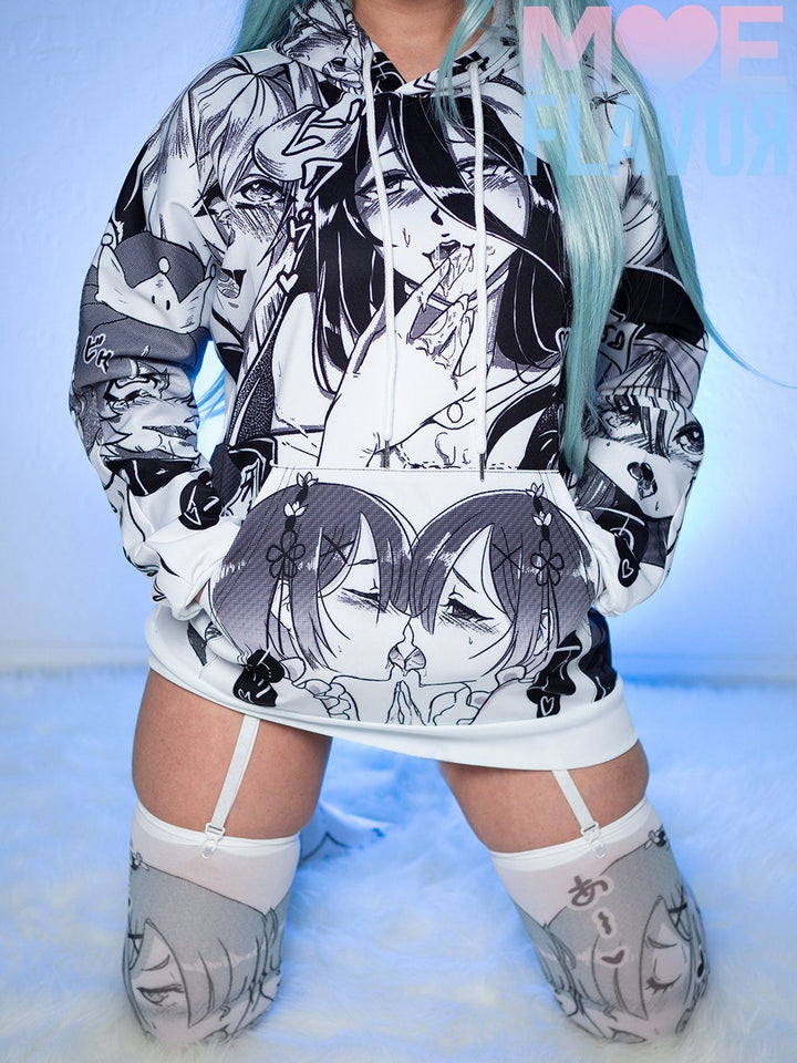 SALE Ahegao Unisex Ultimate Waifu Hoodie Sweater MF00394 - SYNDROME - Cute Kawaii Harajuku Street Fashion Store