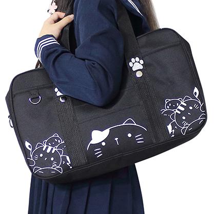 Neko School Shoulder Bag SD01645 - SYNDROME - Cute Kawaii Harajuku Street Fashion Store