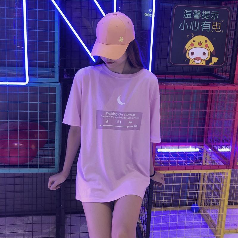 Moon Playlist T-shirt SD00520 - SYNDROME - Cute Kawaii Harajuku Street Fashion Store