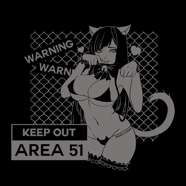 SALE Area 51 Cat Girl Unisex T-shirt MF00972 - SYNDROME - Cute Kawaii Harajuku Street Fashion Store