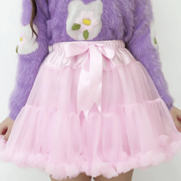 Fluffy Plush Tutu Skirt SD00777 - SYNDROME - Cute Kawaii Harajuku Street Fashion Store