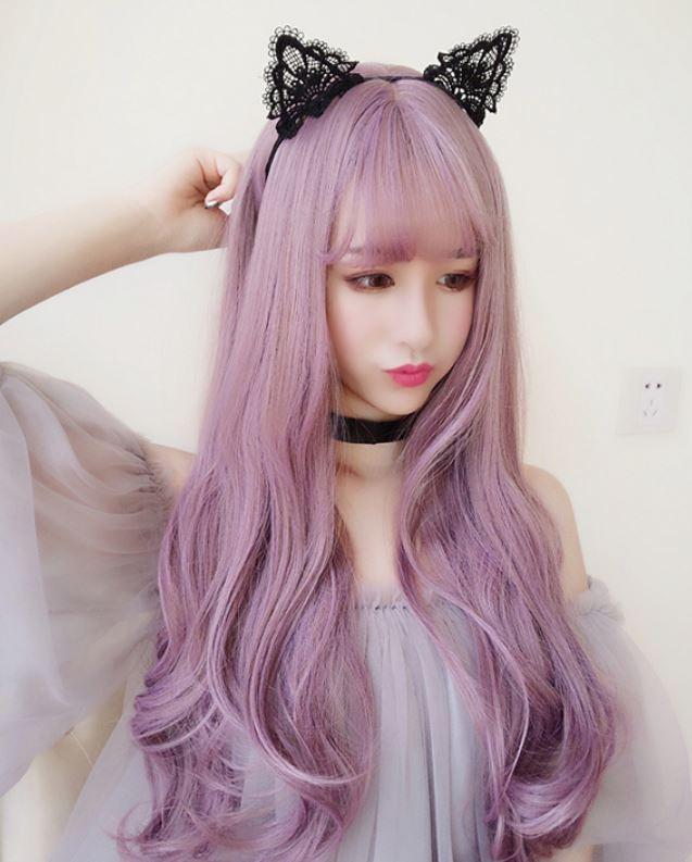 Purple Gradient Wave Wig SD00636 - SYNDROME - Cute Kawaii Harajuku Street Fashion Store