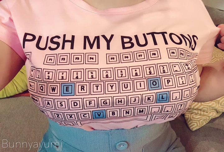 Push My Buttons T-shirt SD00507 - SYNDROME - Cute Kawaii Harajuku Street Fashion Store