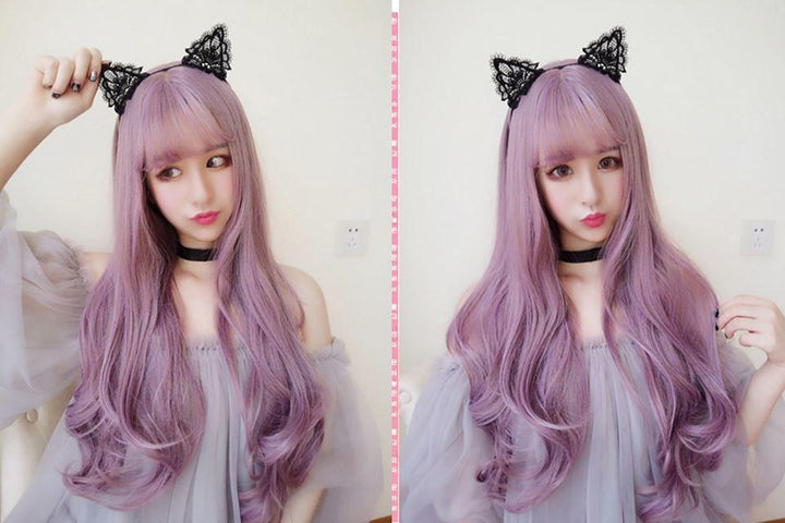 Purple Gradient Wave Wig SD00636 - SYNDROME - Cute Kawaii Harajuku Street Fashion Store